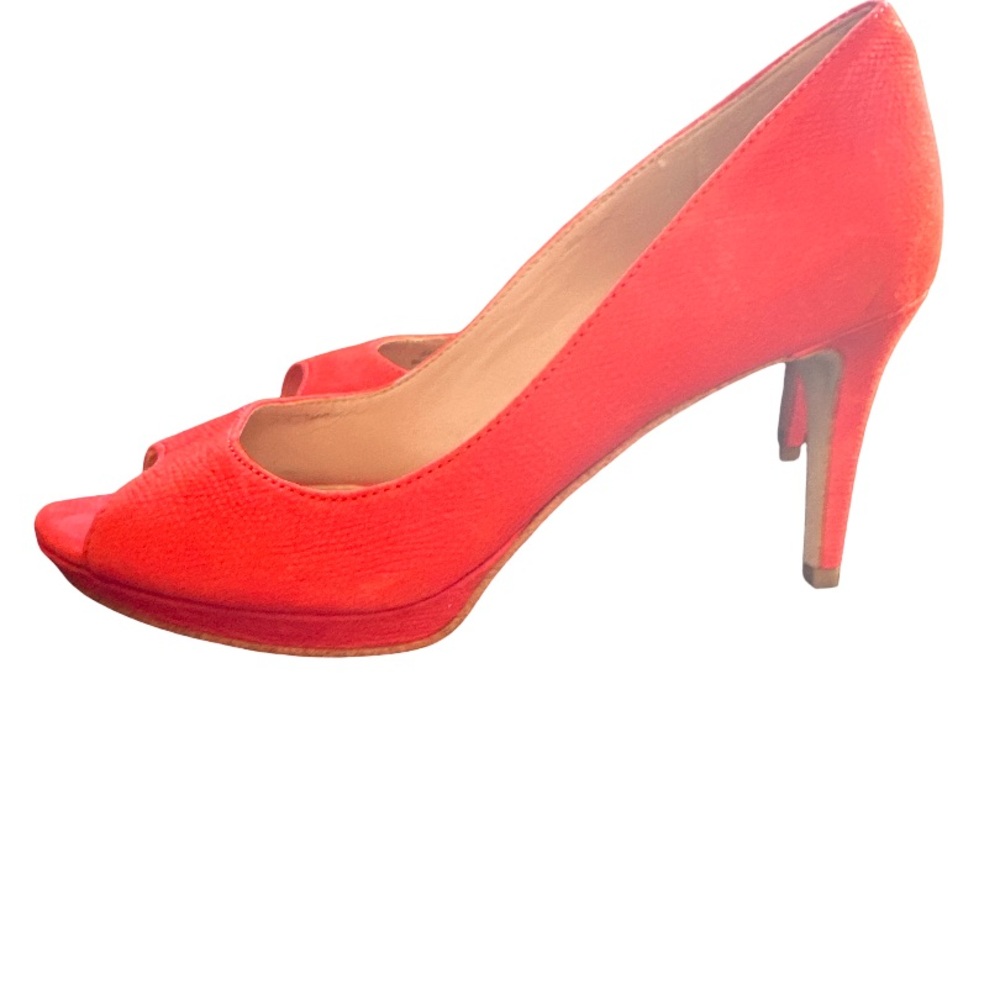 Enzo Angiolini Red Leather Heels